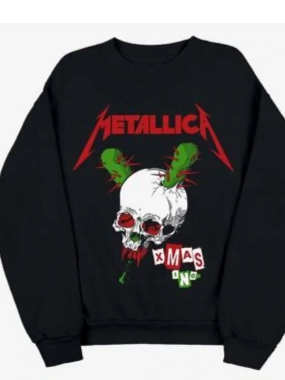 Metallica Christmas Crewneck Size Medium
